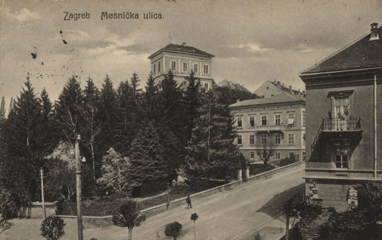 Mesnička ulica, razglednica je putovala 1908. godine